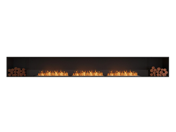 FLEX 158SS BX2 - Bioethanol steel Fireplace insert with Panoramic Glass by EcoSmart Fire - view 3